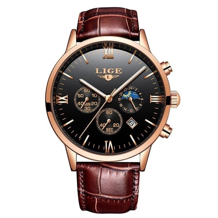 LIGE 9831 New Watches Men Top Brand Sports Watches Luxury Waterproof