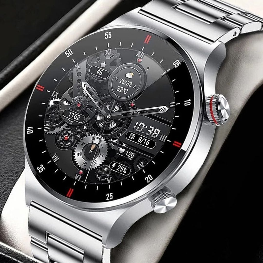 LIGE ECG+PPG+NFC QW33 Bluetooth Call Smart Watch Men HD Screen Sports watches (BW0382)