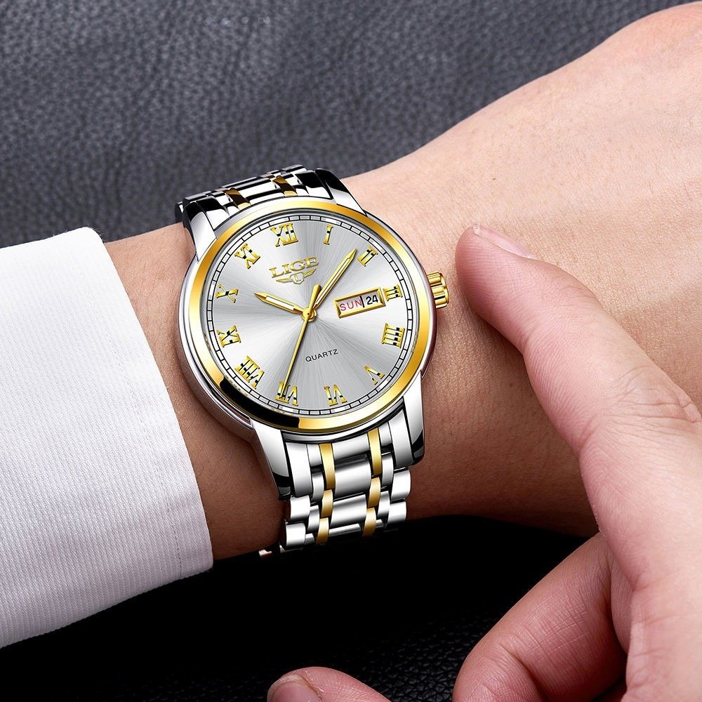 LIGE LG9846 Fashion Men's Quartz Watch Japanese Quartz Movement watch