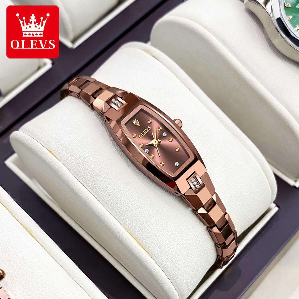 OLEVS 5501 Luxury Women’s Quartz Watch — Elegant Tungsten Steel Diamond Design