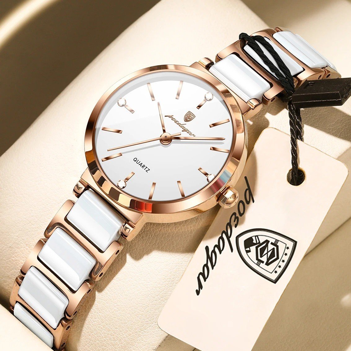 POEDAGAR 505 Diamond Luxury Women’s Watch